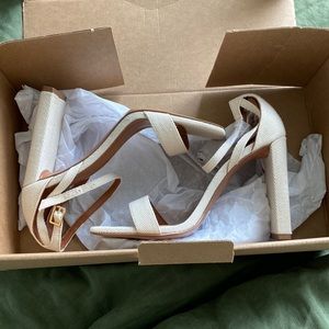 White beautiful sandals